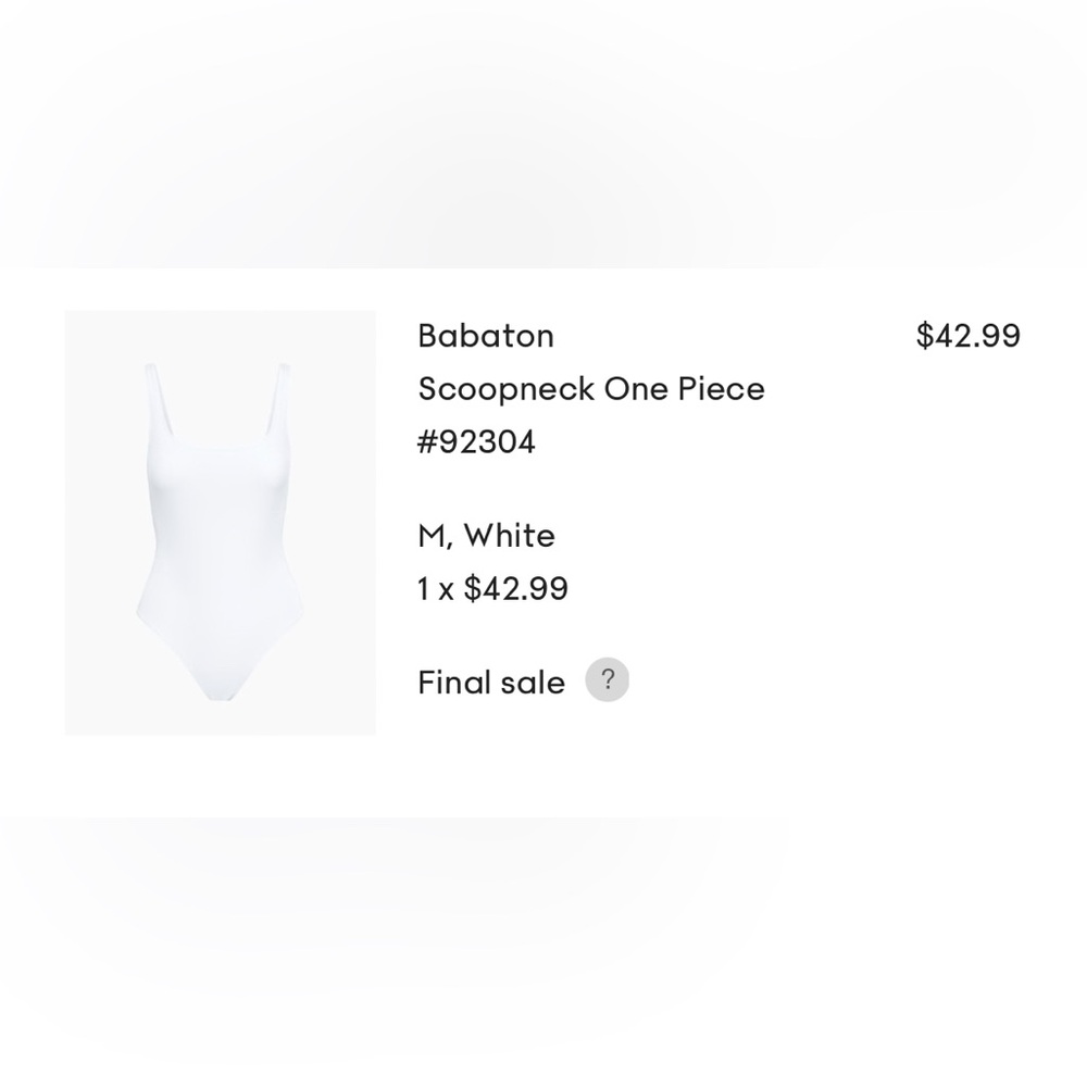 Babaton scoopneck one piece